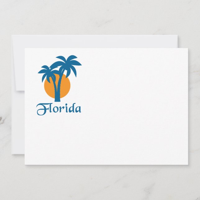 Palms and orange sun (Front)