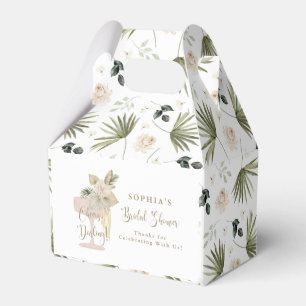 Palms and Prosecco bridal shower Cheers, Darling! Favor Box