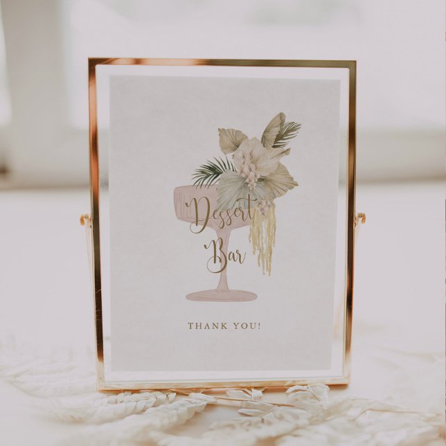 Palms and Prosecco bridal shower Dessert Bar Sign (Creator Uploaded)