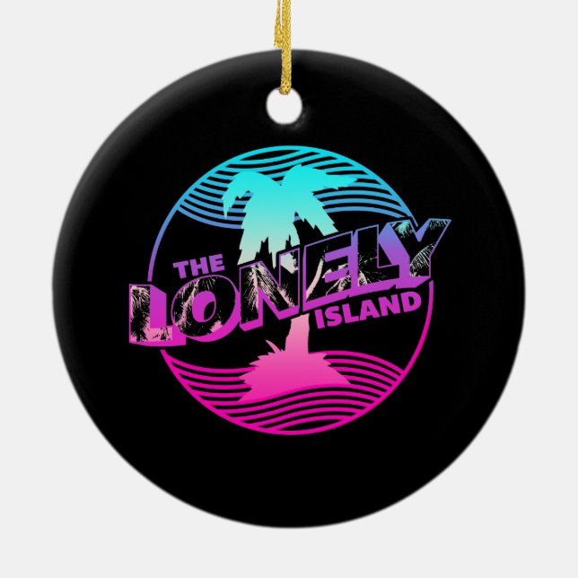 Palms Ceramic Ornament (Back)