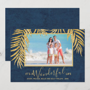 Palms Christmas Photo Holiday Card