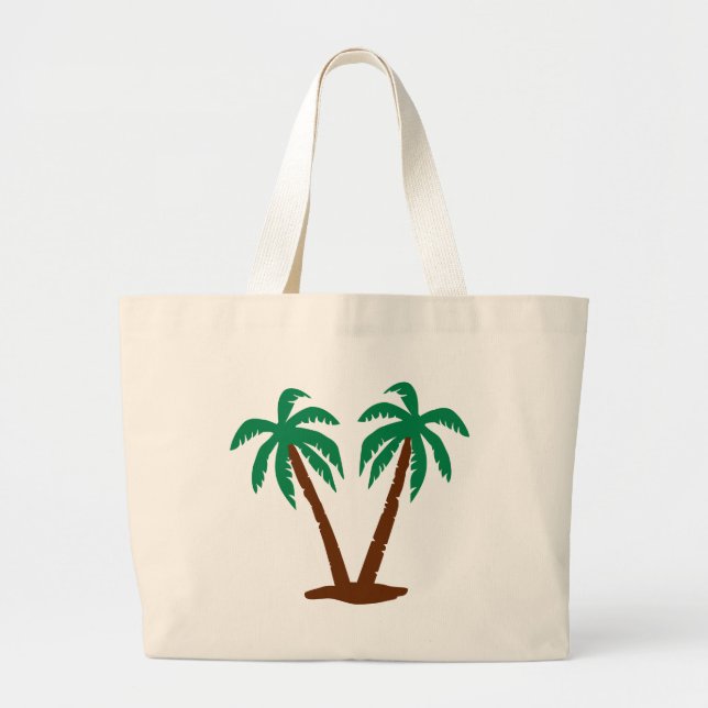 Palms Large Tote Bag (Front)