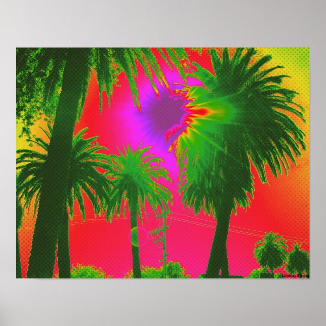 "Palms" Poster - Size Small (17" x 13") (Front)