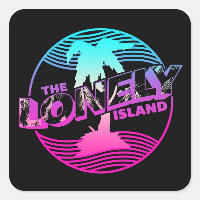 Palms Square Sticker (Front)