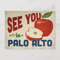 Palo Alto California Apple - Vintage Travel