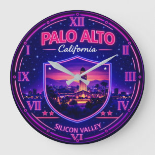 Palo Alto California Landmark Large Clock