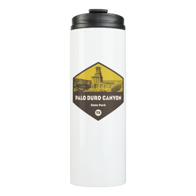 Palo Duro Canyon State Park Texas Thermal Tumbler (Front)