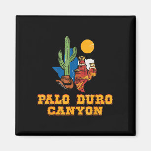 Palo duro canyon texas retro desert landscape magnet