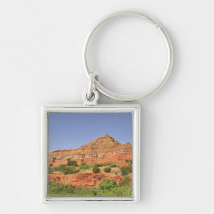 Palo Duro Canyon, Texas.  Successive rock layers Keychain