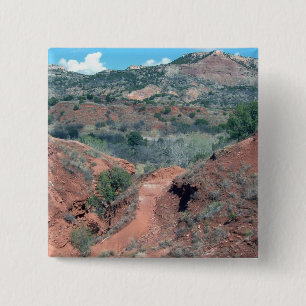 Palo Duro Canyon Trail 2 Inch Square Button