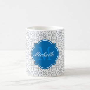 Paloma Damask Monogramme Mug