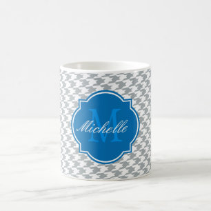 Paloma Houndstooth Monogram Mug