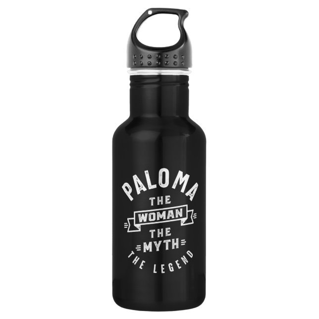 Paloma Personalized Name Birthday Gift 532 Ml Water Bottle (Front)