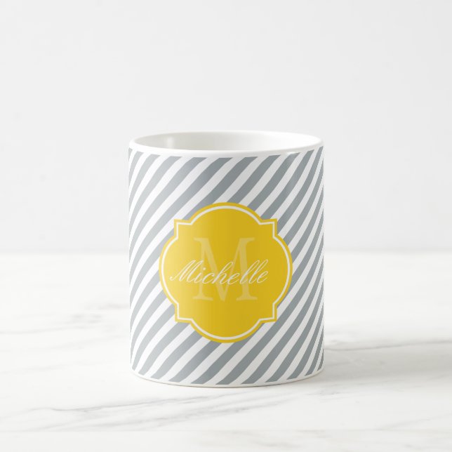 Paloma Stripe Monogram Mug (Center)