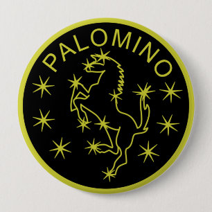 Palomino Badge 4 Inch Round Button