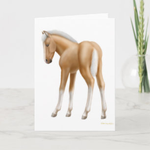 Palomino Foal Greeting Card