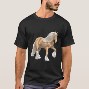 Palomino Gypsy Vanner Irish Cob Draught Horse T-Shirt