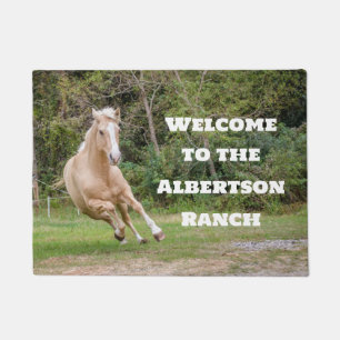 Palomino Horse  Doormat