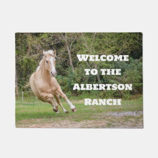 Palomino Horse  Doormat