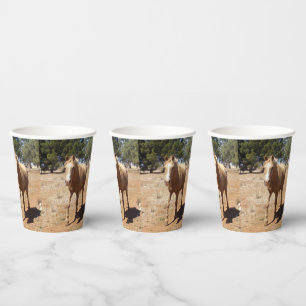 Palomino Horse Greeting,- Paper Cups