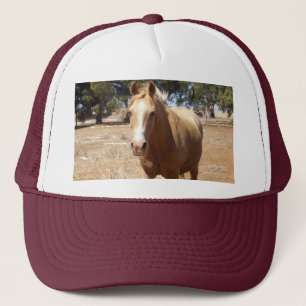 Palomino Horse Greeting,- Trucker Hat