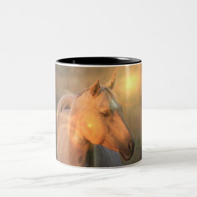Palomino Horse in Light Coffee Mug (Center)