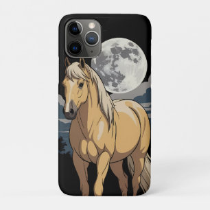 Palomino Horse In Moonlight iPhone 11 Pro Case