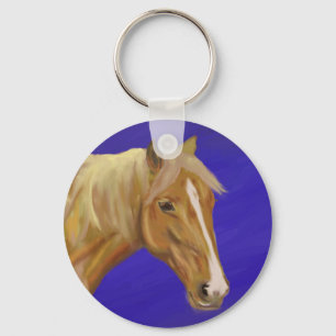 Palomino Horse Keychain