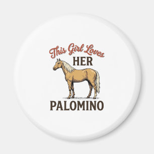 Palomino Horse Lover Vintage Engraving T-Shirt_1 Magnet