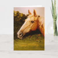 Palomino Horse Oil Portrait