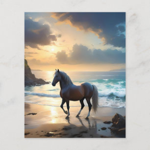 Palomino Horse On The Beach, Flyer