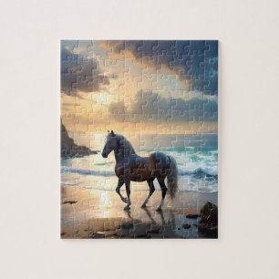 Palomino Horse On The Beach,  Jigsaw Puzzle