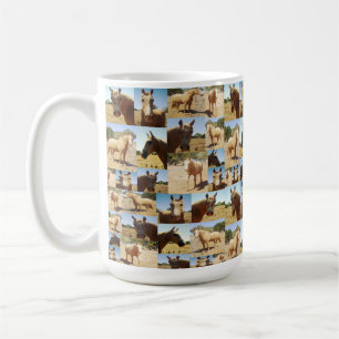 Palomino Horses Photo Collage, Coffee Mug