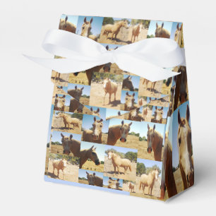 Palomino Horses Photo Collage, Favour Gift Box