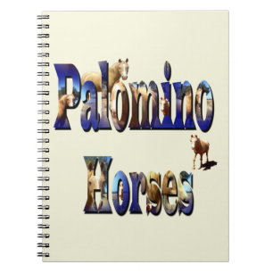 Palomino Horses Picture Logo, Notebook
