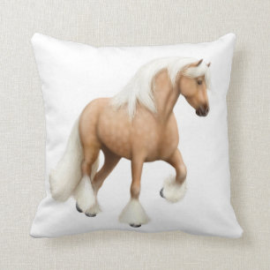 Palomino Irish Cob Horse Pillow