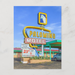 Palomino Motel Sign, Route 66, Tucumcari, NM Postcard