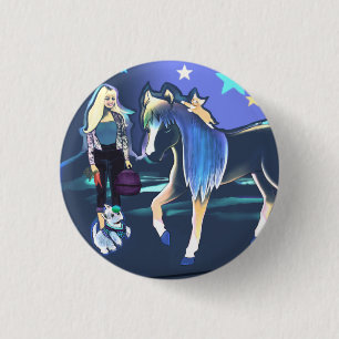 Palomino Nights Painting Button