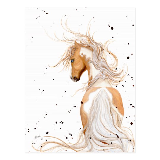Palomino Paint Majestic by BiHrLe Postcard