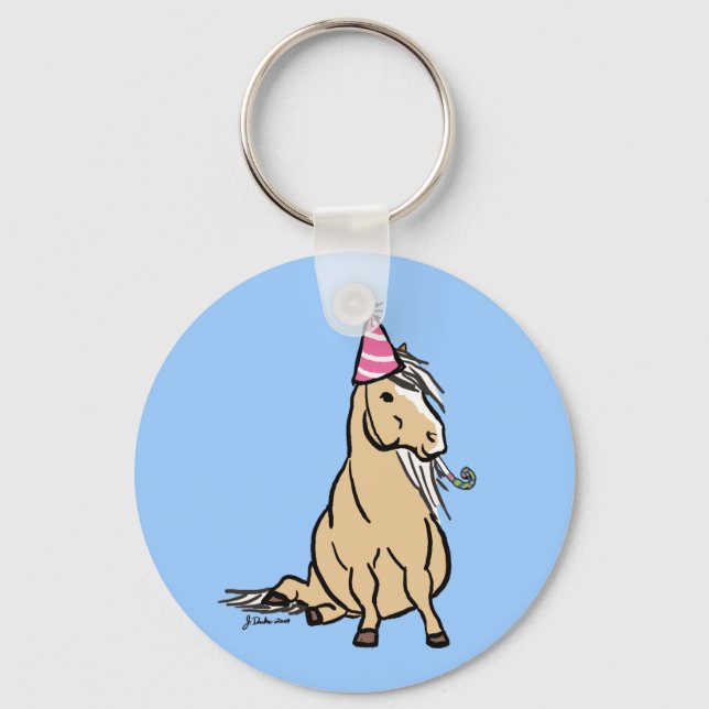 Palomino Party Pony Keychain (Front)