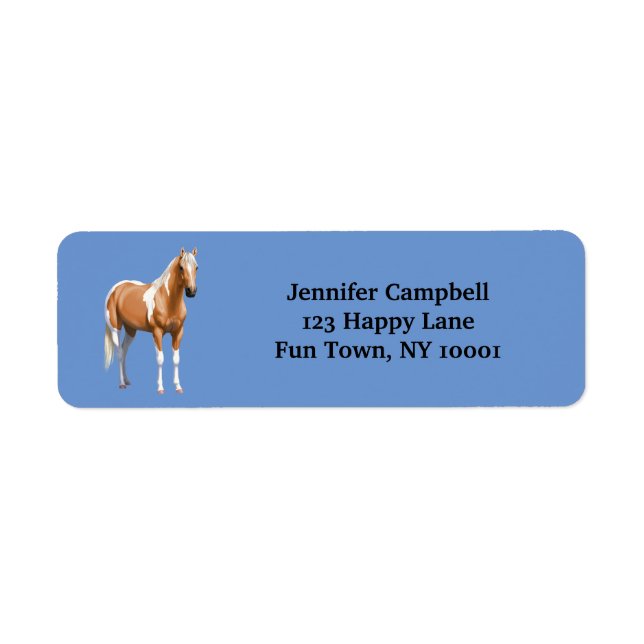 Palomino Pinto Quarter Horse Paint Horse Stallion (Front)
