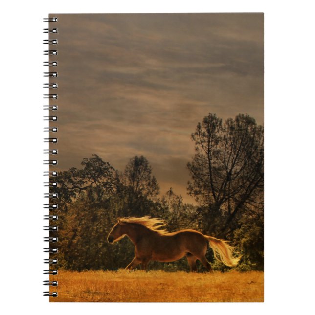Palomino Running Horse Notebook (Front)