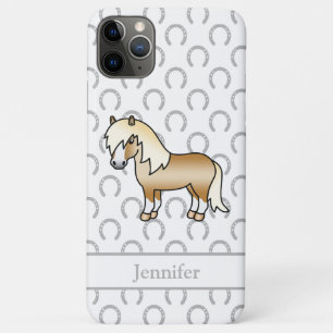 Palomino Shetland Pony Cute Cartoon Illustration iPhone 11 Pro Max Case