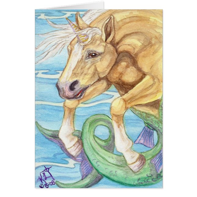 Palomino Unicorn Sea Horse (Front)