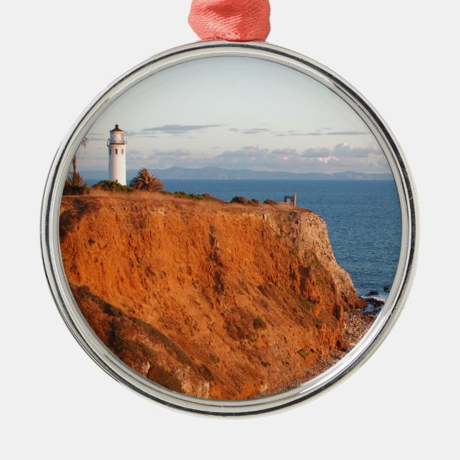 Palos Verdes Lighthouse Metal Ornament (Front)
