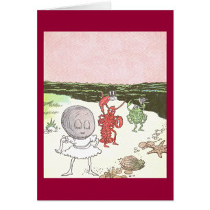 Palourde, homard et crabe sur la plage
