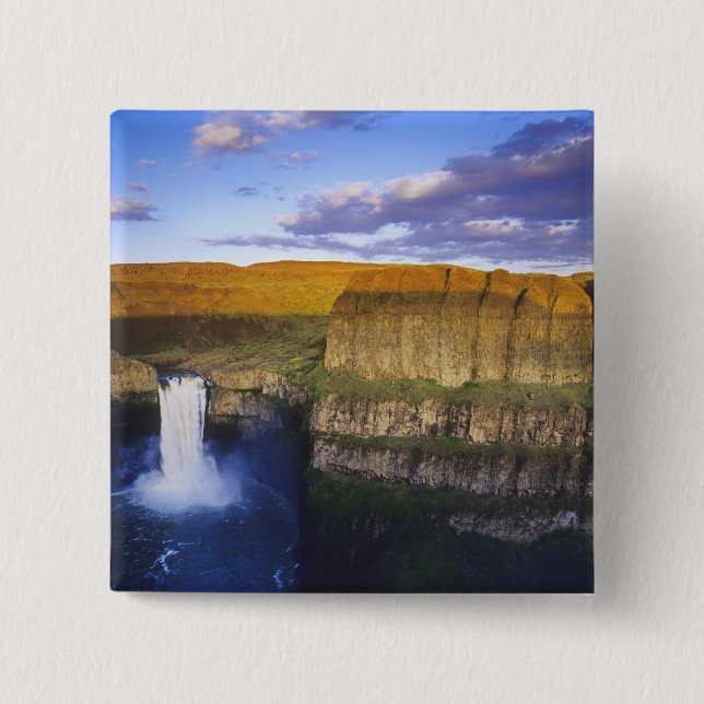 Palouse Falls State Park in Washington 2 Inch Square Button (Front)
