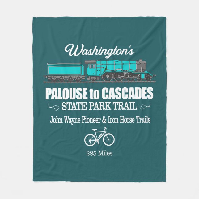 Palouse to Cascades SPT (RT2) Fleece Blanket (Front)