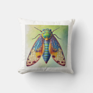Palpopleura Dragonfly 270824IREF223 - Watercolor Throw Pillow