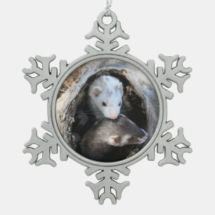 Pals Snowflake Pewter Christmas Ornament